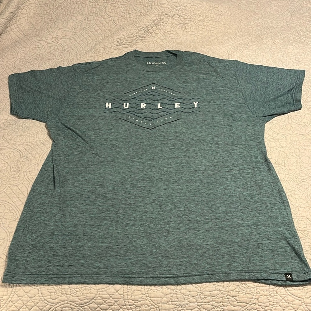Hurley Men’s X Large Aqua Blue T Shirt